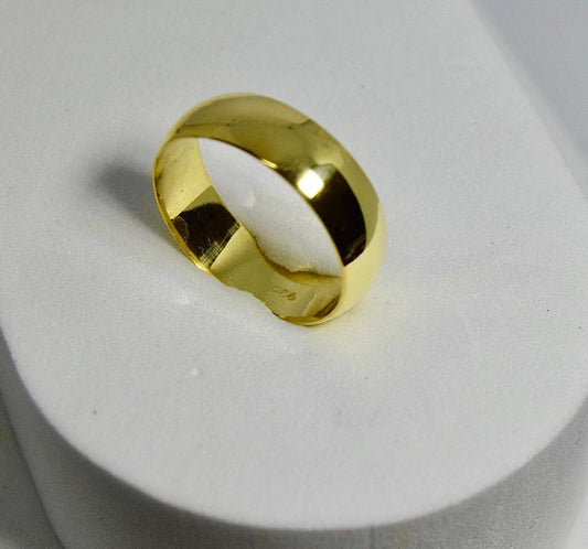 9ct Yellow Gold 6mm Half Round Wedding Band